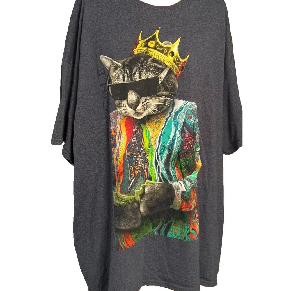 Cat Biggie Smalls Tribute Everyday Struggle Men's T-Shirt Size 3XL